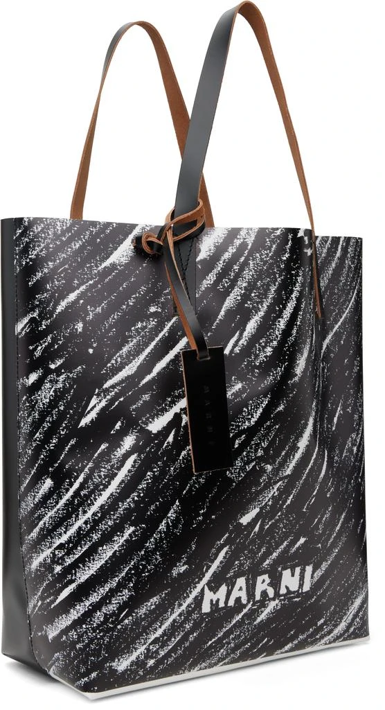 Marni Black Scribble Tribeca N/S Tote 2