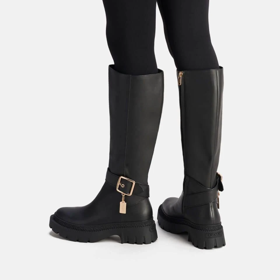 Coach COACH JAMES LEATHER KNEE-HIGH BOOTS 4