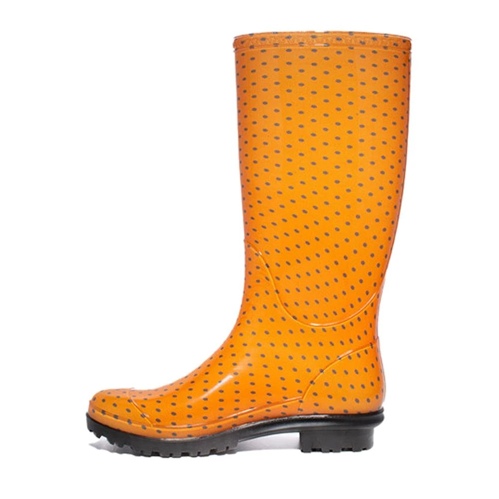 Gameday Boots University of Tennessee Polka Dot Round Toe Rain Boots 3