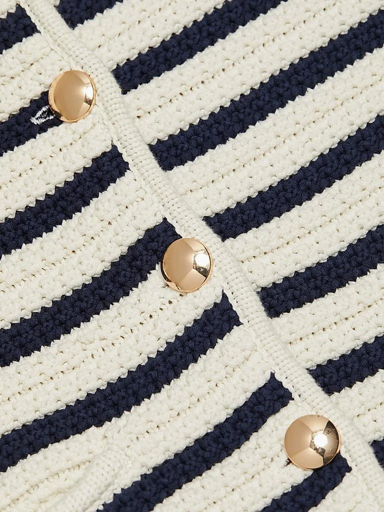 Paige Oberon Striped Cotton Cardigan 7