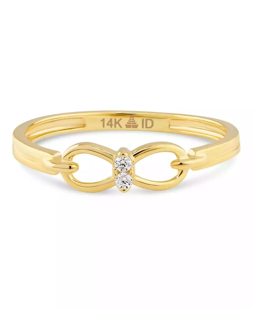 DEVATA Infinity Ring in 14K Gold, Size 9, approx. 1.7 grams.