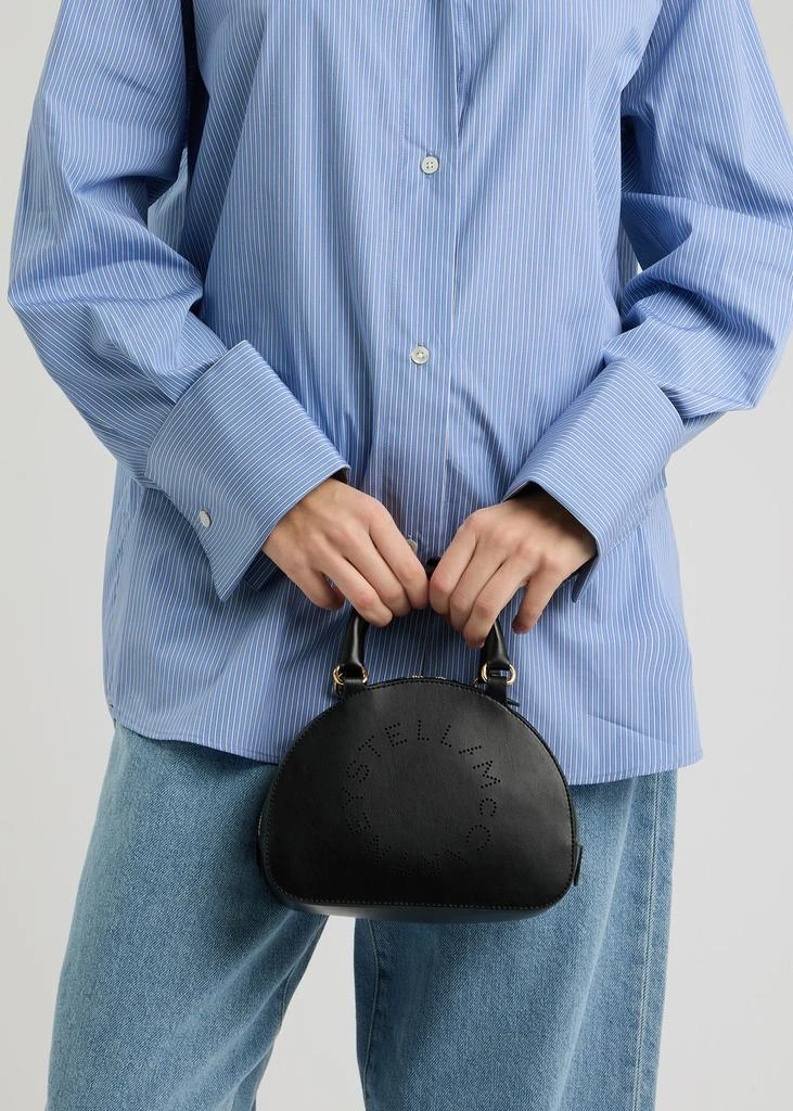 Stella McCartney Logo faux leather top handle bag 5