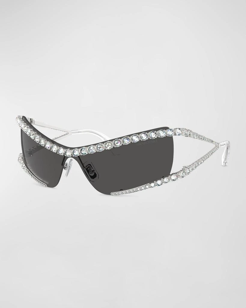 Swarovski Crystal Metal Wrap Sunglasses 1