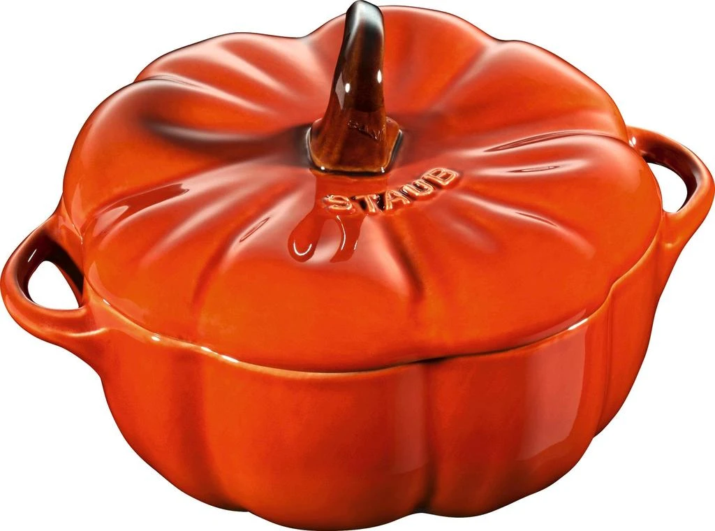 Staub Ceramic 16-oz Petite Pumpkin Cocotte 7