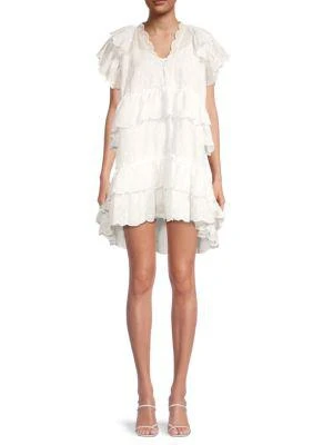 Avantlook Scalloped Ruffle Shift Dress 1