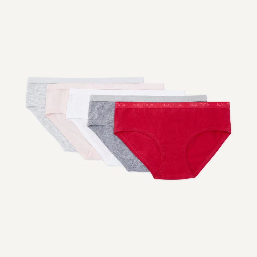 Nautica Womens Logo Hipster Brief, 5-Pack 1