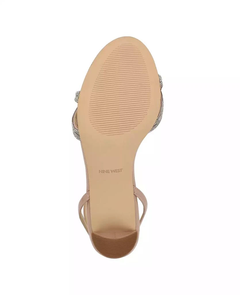 Nine West Women's Genner Embellished Block Heel Sandals 5