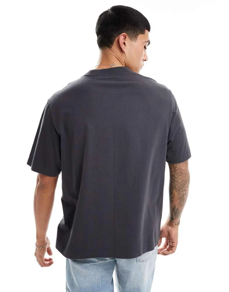 Abercrombie & Fitch Abercrombie & Fitch kissing moose boxy t-shirt in washed black 2
