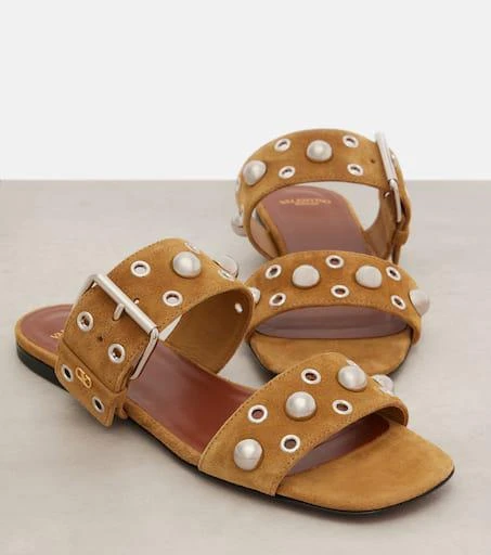 Valentino Nellcôte studded suede sandals 5
