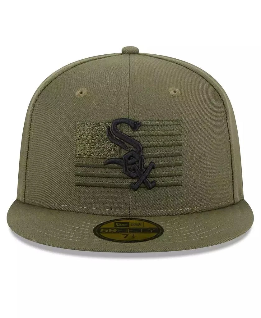 New Era Men's Green Chicago White Sox 2023 Armed Forces Day On-Field 59FIFTY Fitted Hat 2