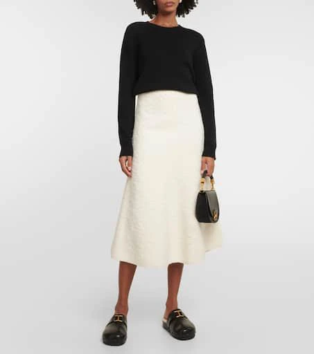 Chloé Marcie leather and shearling slippers 2