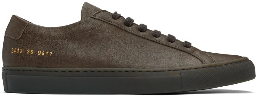 Common Projects Brown Achilles Sneakers 1