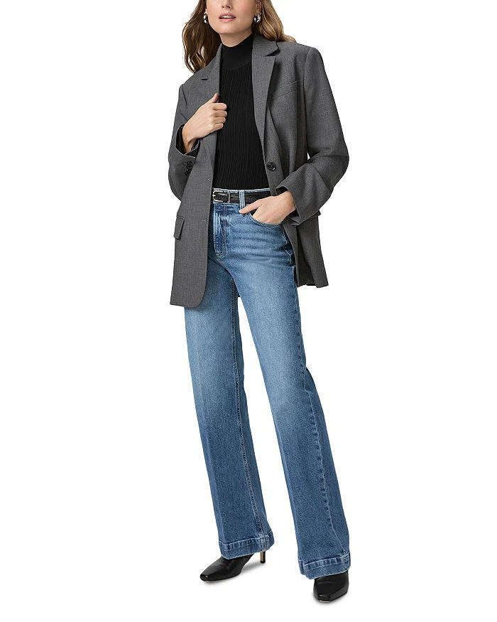 Paige Leenah High Rise Straight Jeans in Wings 2