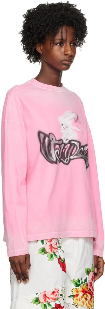 We11done Pink Monster Long Sleeve T-Shirt 2