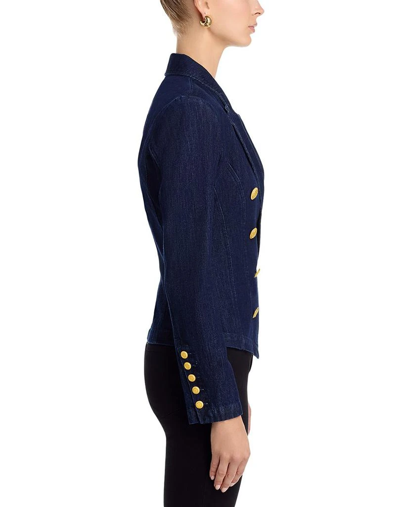 L'Agence Emerson Denim Structured Blazer 5