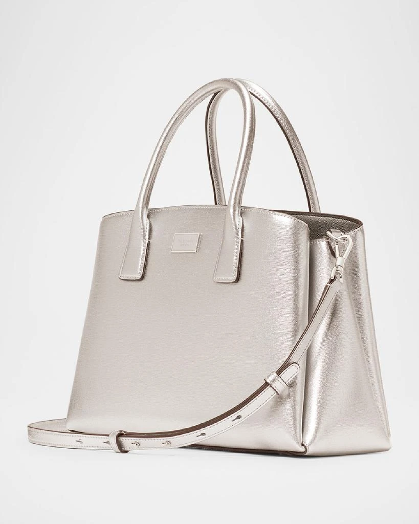 Kate Spade serena metallic leather satchel bag 5