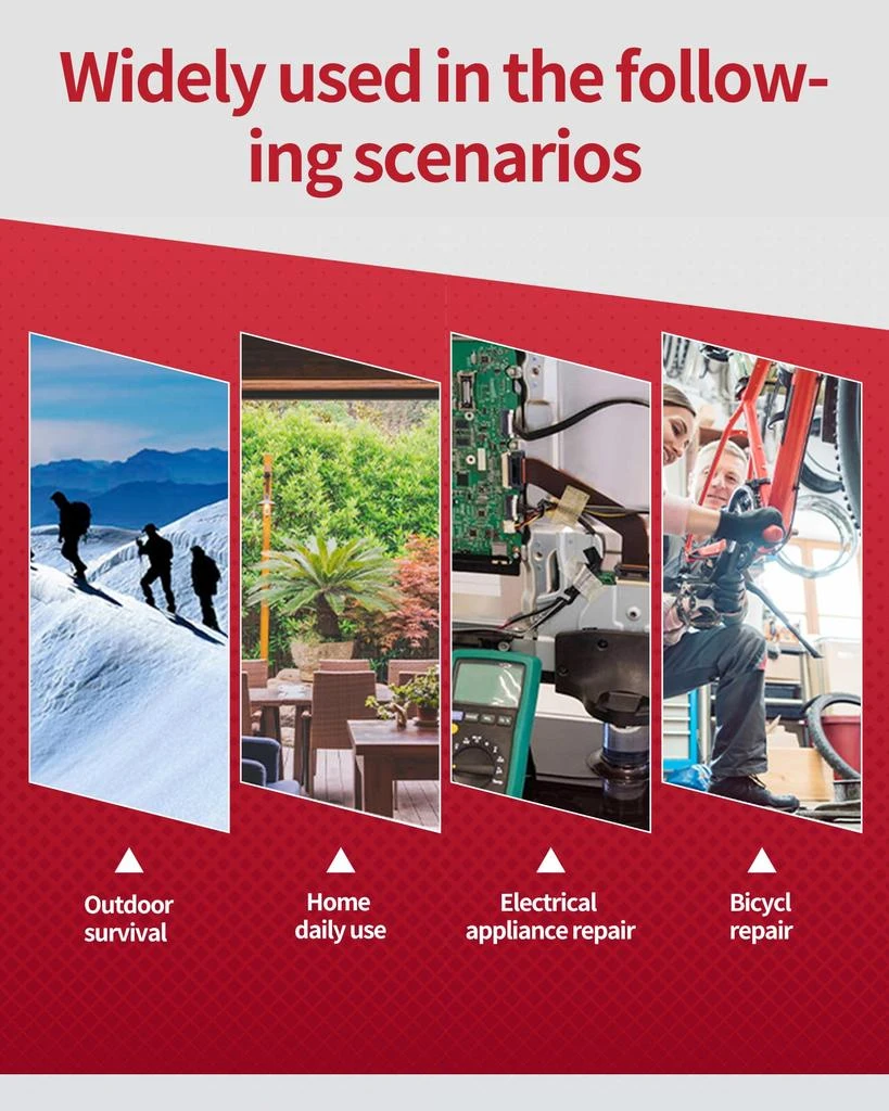 Kocyare Bike Multi Tool 38 in 1 Bicycle Repair Kit with Chain Levers, Hex Spoke Wrench, Splitter Tool and Crank Puller - Portable Cycling Accessories Set 8