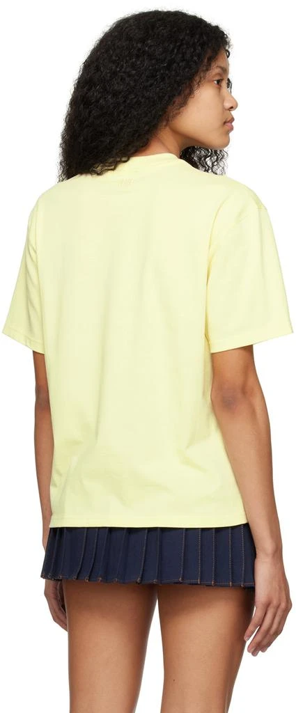 AMI Paris SSENSE Exclusive Yellow Ami de Cœur T-Shirt 3