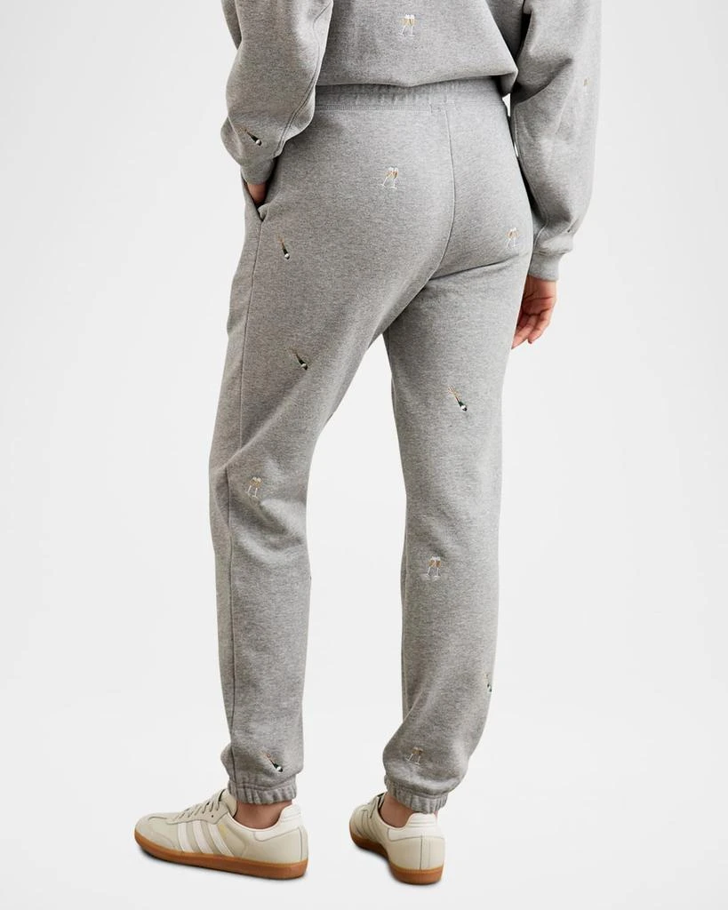 Rails Champagne Embroidered Kingston Sweatpants 3