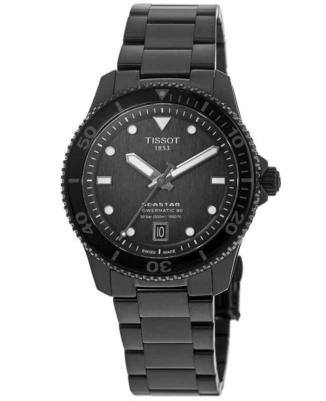 Tissot Tissot Seastar 1000 Powermatic 80 Graded Grey-Black PVD Black Steel Men's Watch T120.807.33.051.00 1