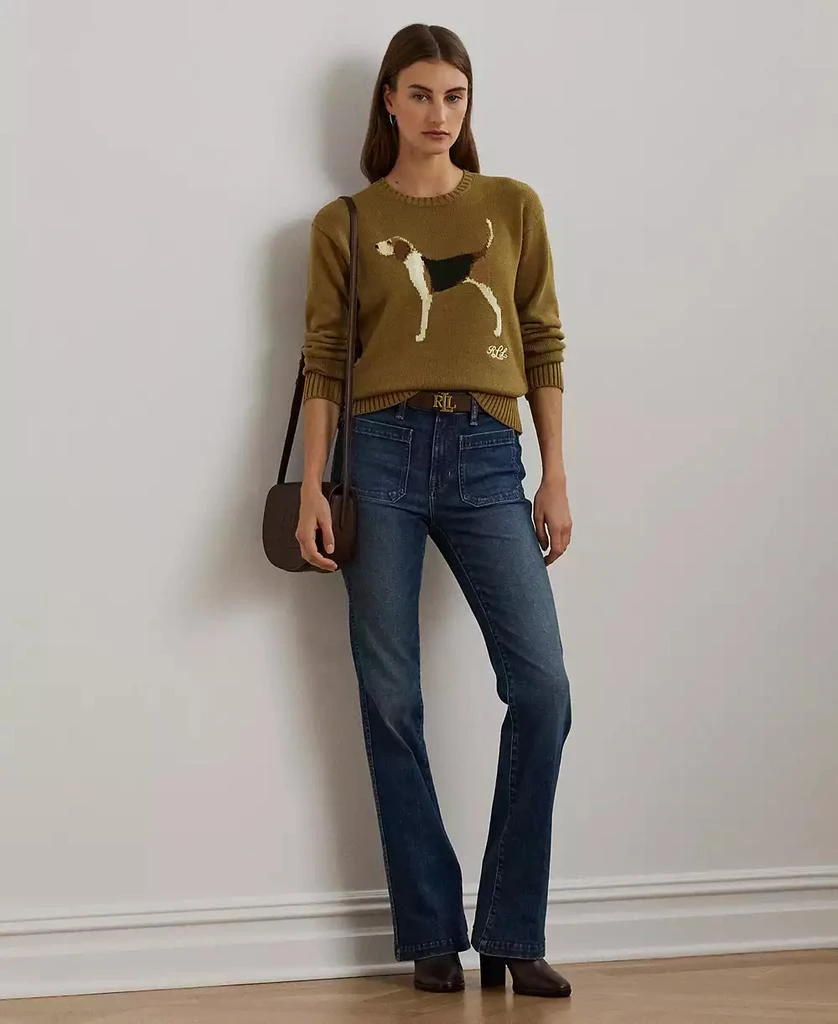 Ralph Lauren Women's Intarsia-Knit Beagle Cotton Sweater 4