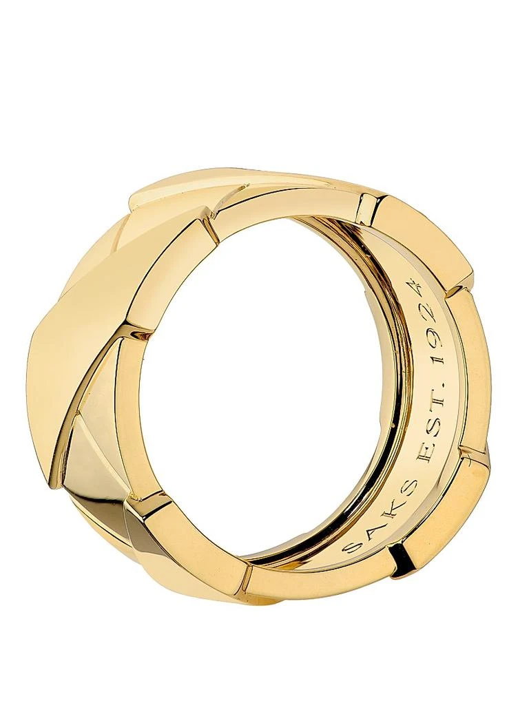 SAKS EST. 1924 Helix Infinite Medium Ring 18K Yellow Gold 4
