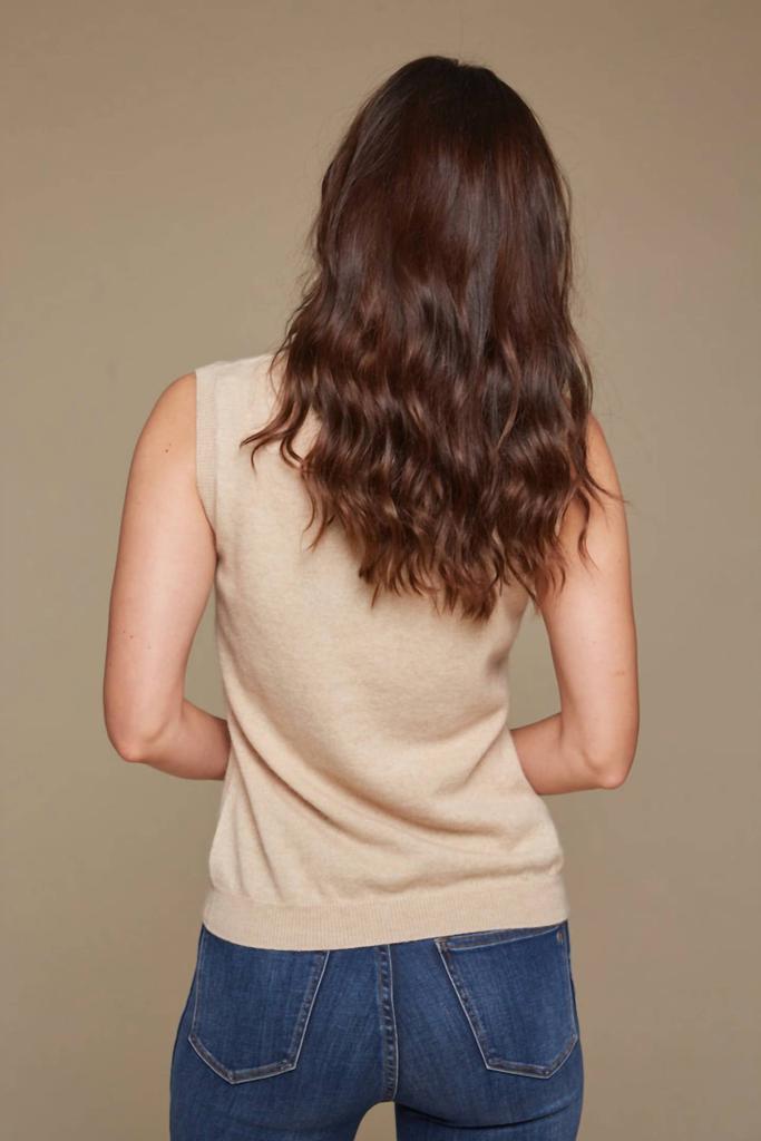 Minnie Rose Minnie Rose - Cotton Cashmere Supima Tank Top