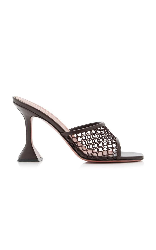 Amina Muaddi Amina Muaddi - Lupita Netted Sandals - Brown - IT 37 - Moda Operandi 1