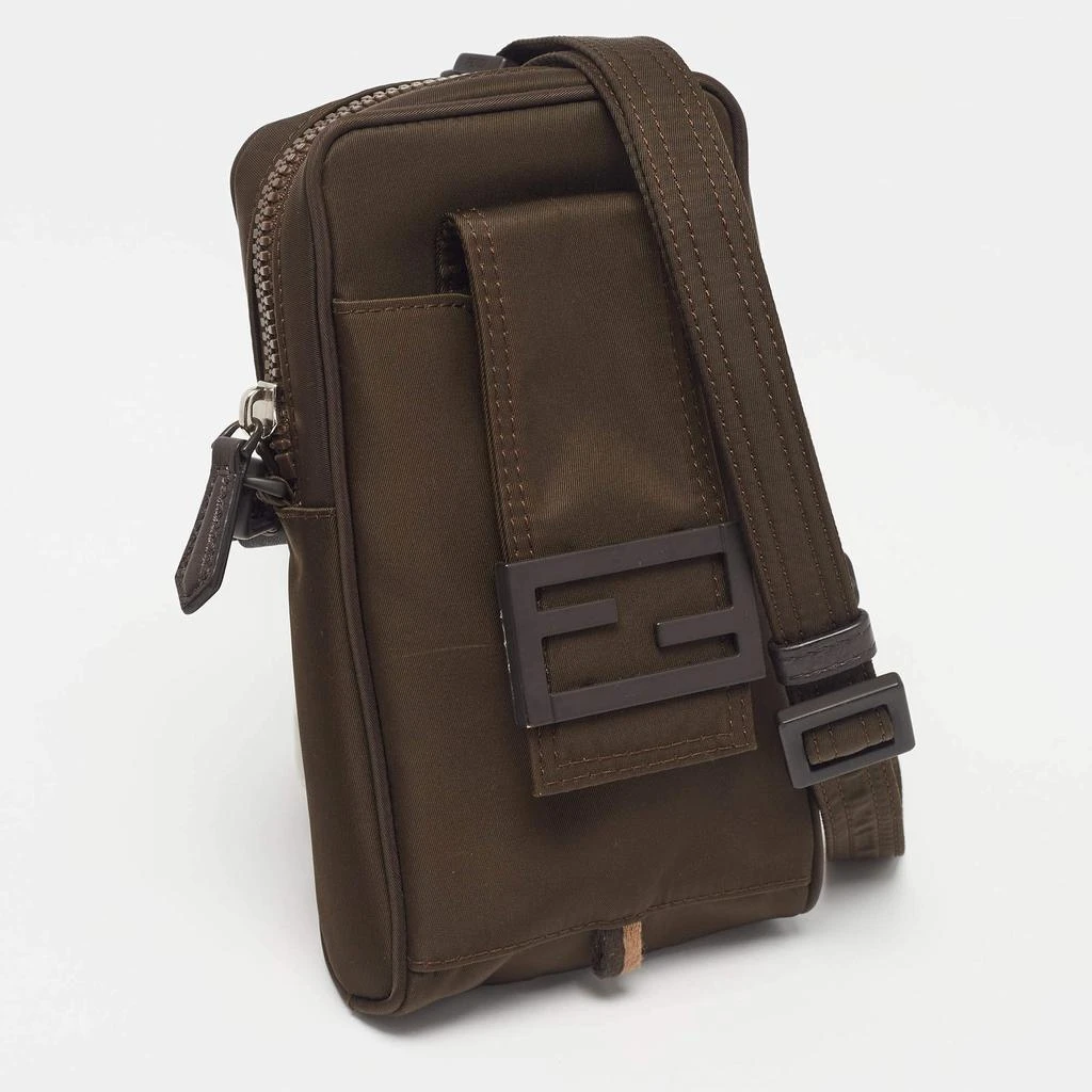 Fendi Fendi Green Nylon FF Phone Crossbody Bag 3