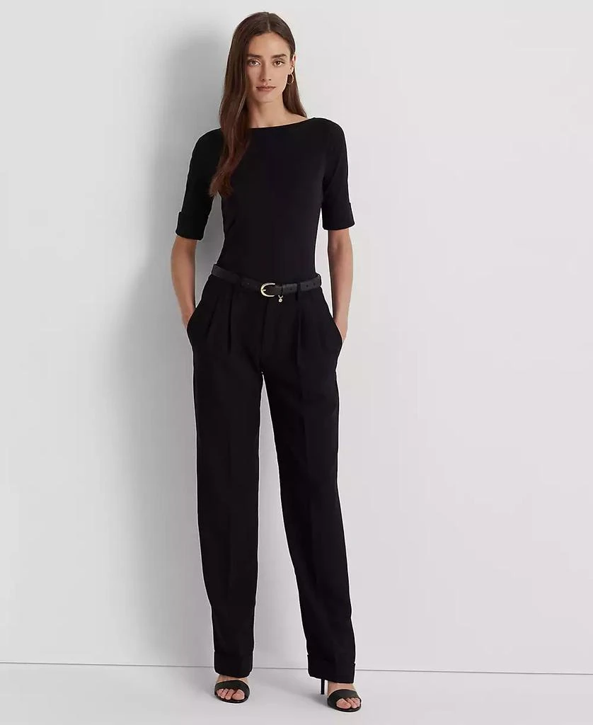 Ralph Lauren Stretch Boatneck Top, Regular & Petite 4