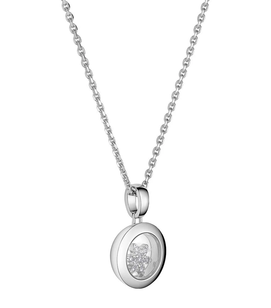 Chopard White Gold and Diamond Happy Snowflakes Pendant Necklace 3