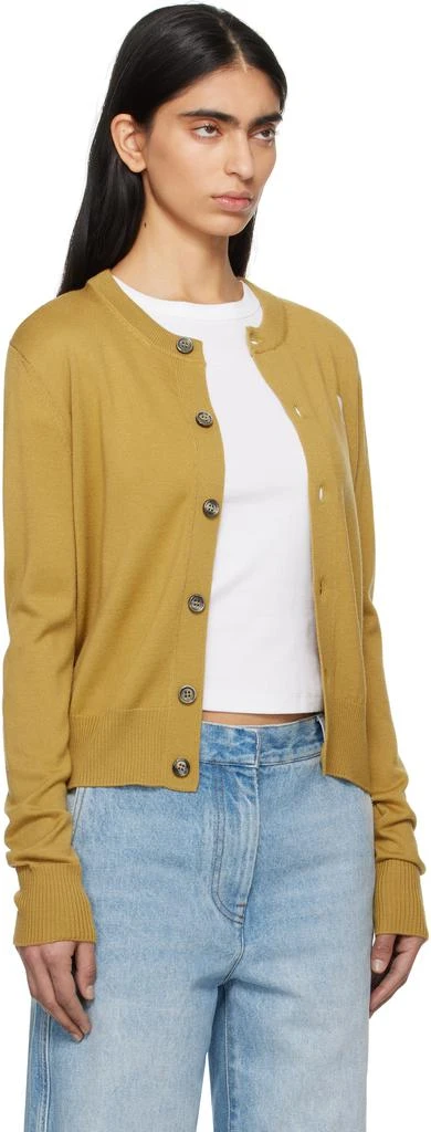 AMI Khaki Wool Ami de Coeur Cardigan 2