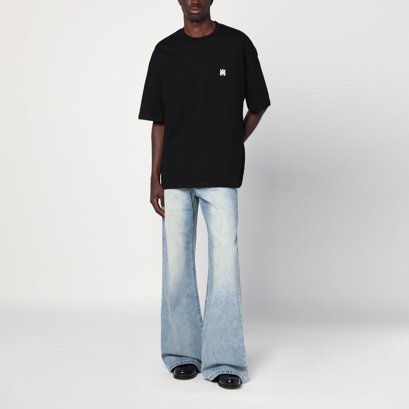 AMIRI Black cotton T-shirt with logo patch
