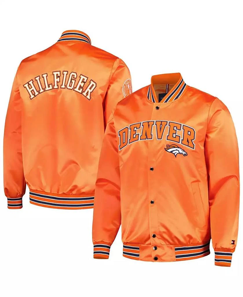 Tommy Hilfiger Men's Orange Denver Broncos Elliot Varsity Full-Snap Jacket 1