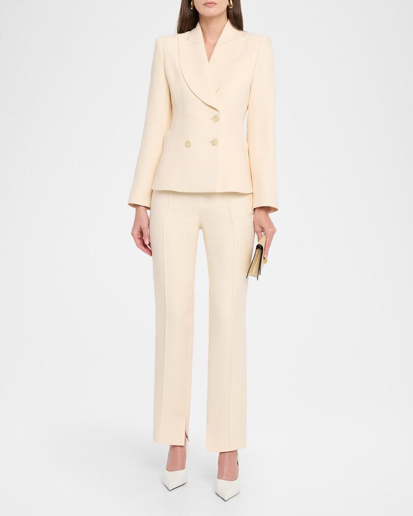 Amir Taghi Dottie Double-Breasted Waisted Blazer