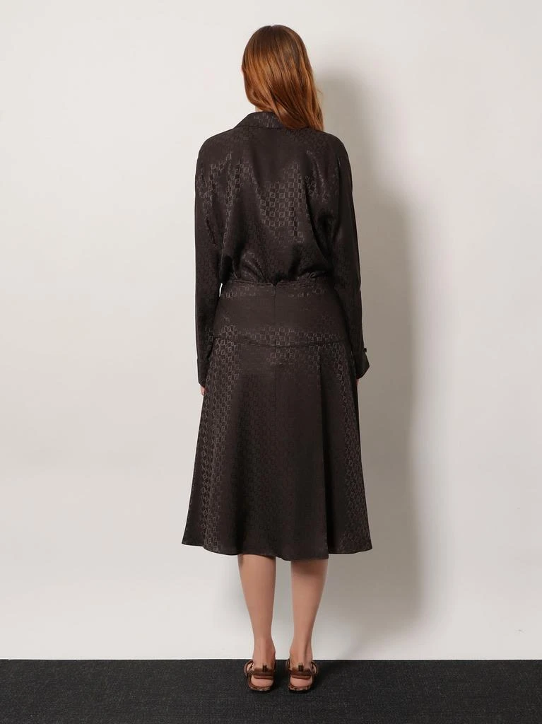 Fendi Midi FF jacquard silk skirt 3