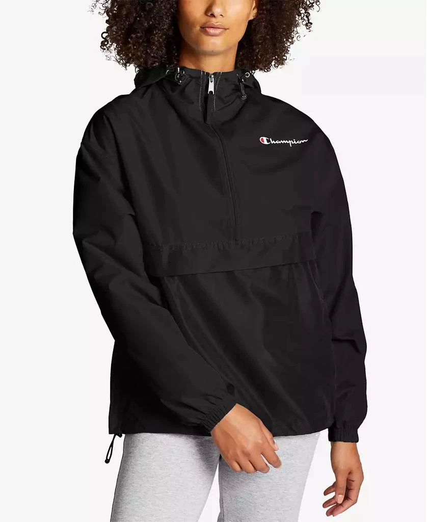 Champion Women's Packable Hooded Windbreaker Jacket 1