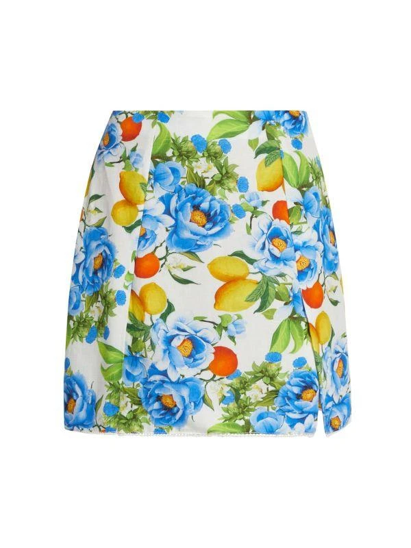 Borgo de Nor Analu Linen-Blend Skirt 6