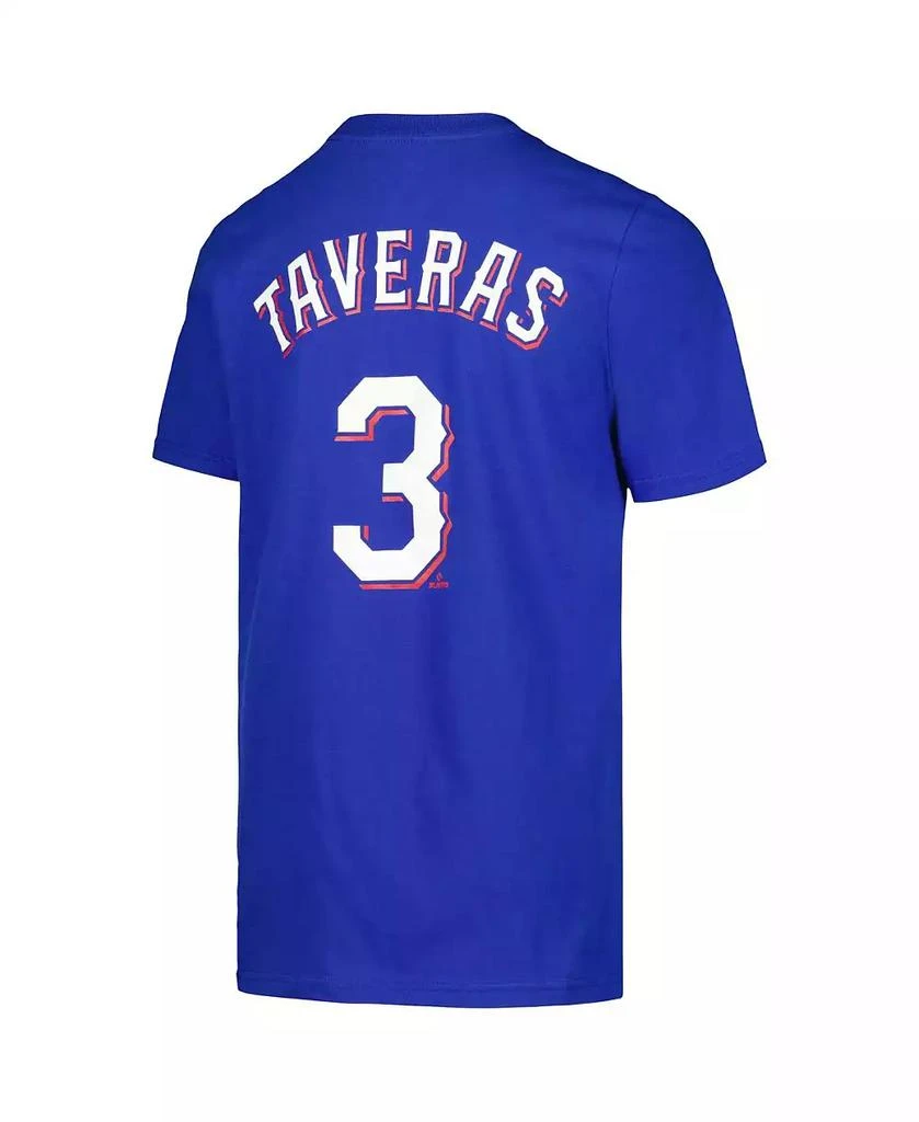 NIKE Big Boys and Girls Leody Taveras Royal Texas Rangers Name Number T-Shirt 3