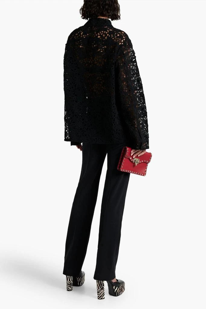 Valentino Cotton-blend corded lace jacket 3