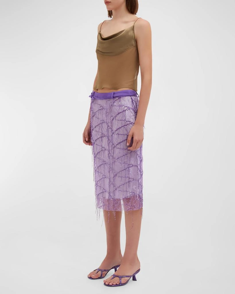 Christopher Esber Beaded Ivy Lace Skirt 5