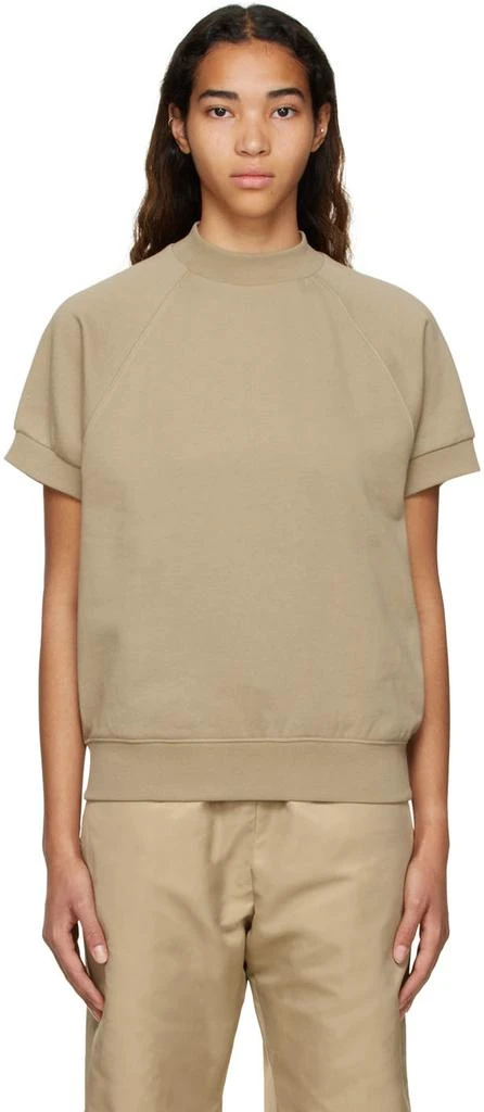 Fear of God ESSENTIALS Tan Cotton Sweatshirt 1