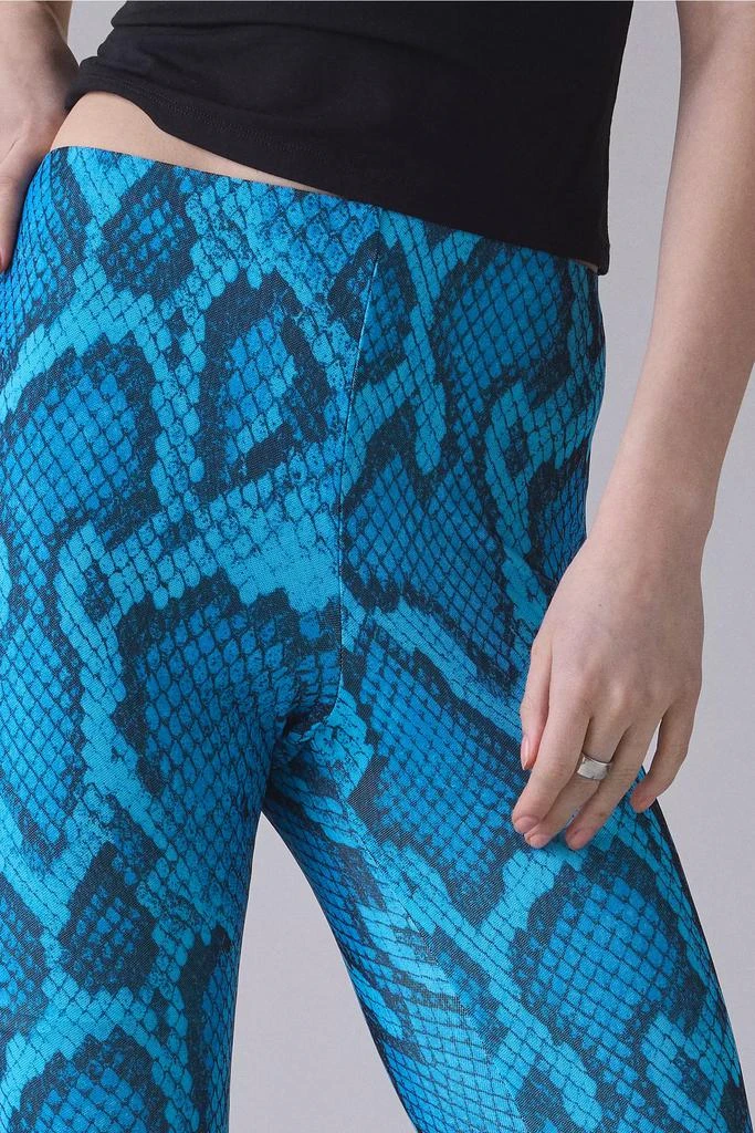 AFRM AFRM Gianna Blue Fish Snake Mesh Capri Pant 3