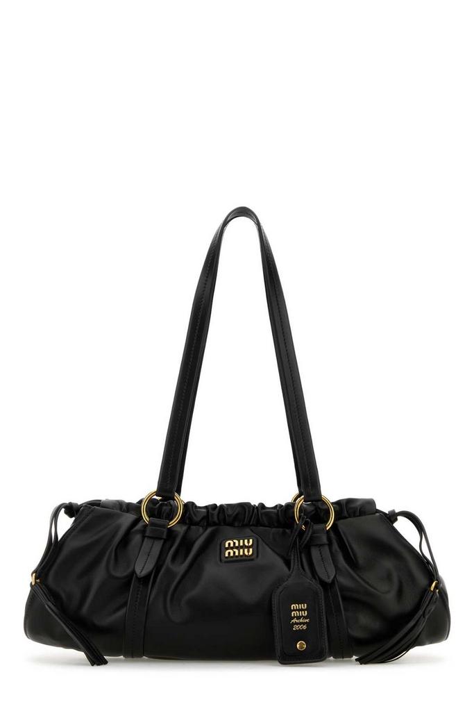 Miu Miu Miu Miu Black Nappa Leather Shoulder Bag - Shoulder