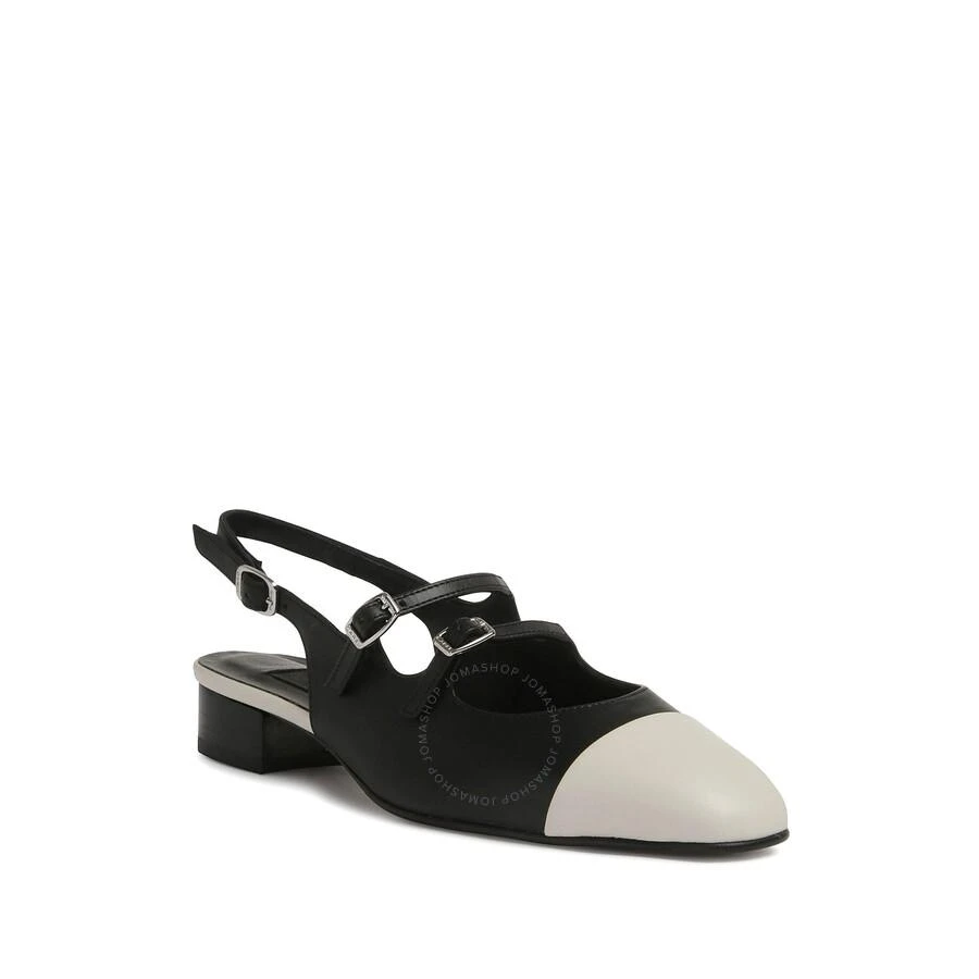 Carel Ladies Black / Beige Abricot Flats With 20 mm Heel 1