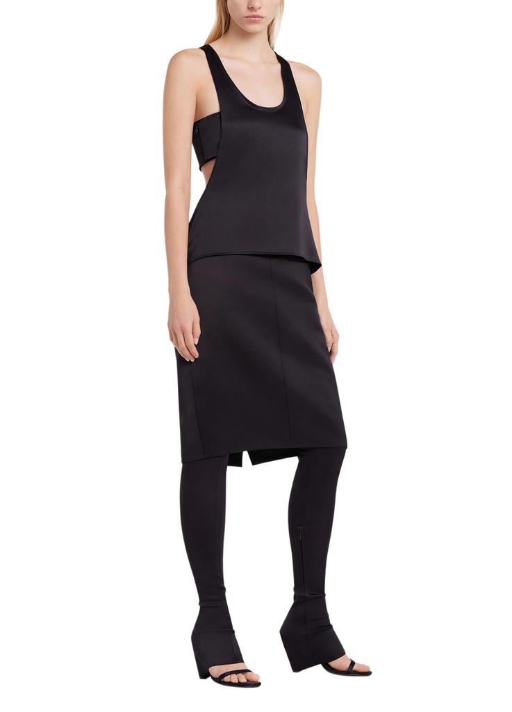 トップス Courreges SATIN SQUARE TOP M Courreges Square-Neck Satin Top | Neiman Marcus