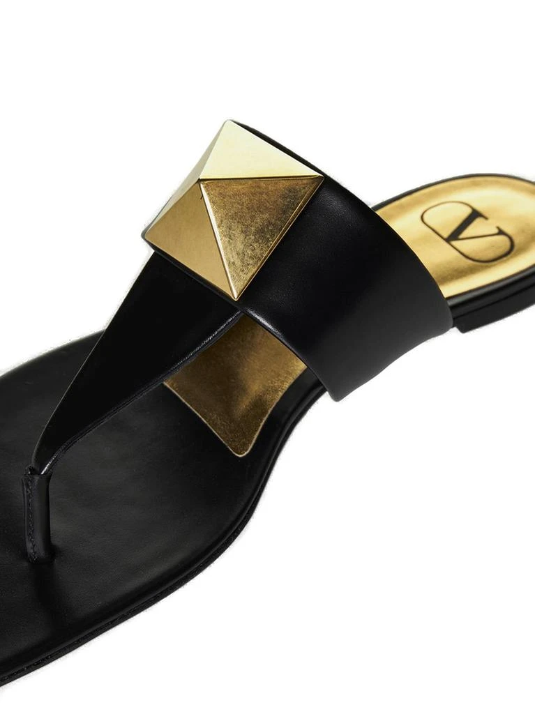 Valentino Valentino Garavani One Stud T-Bar Strap Flat Sandals 2