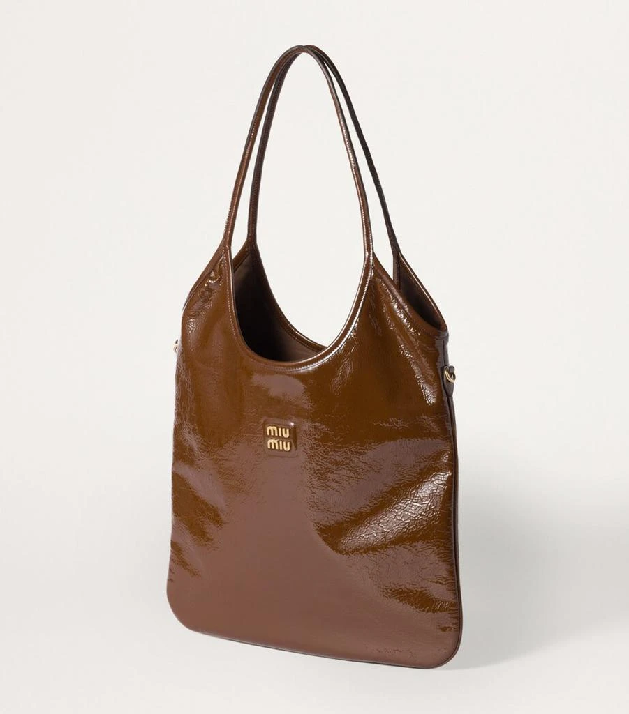 Miu Miu Patent Naplak Leather Ivy Tote Bag 3