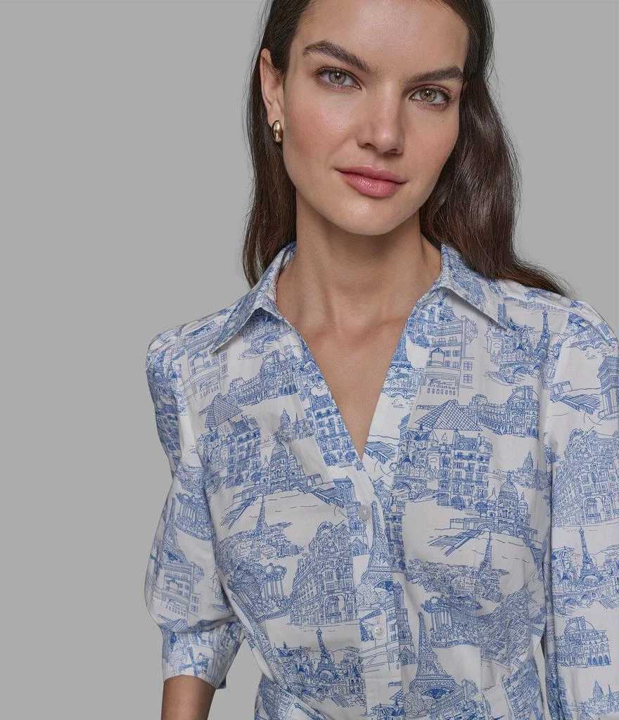 Karl Lagerfeld Paris TOILE SKETCH SHIRT DRESS 6