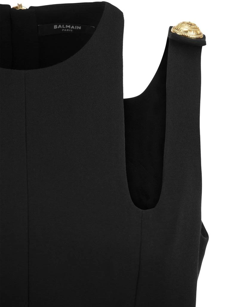 Balmain Balmain Cut-Out Detailed Mini Dress 4
